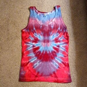 Vibrant Purples Tie-Dye Tank Top, YOUTH MED.